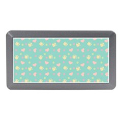 Teal Milk Hearts Memory Card Reader (Mini)