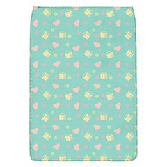 Teal Milk Hearts Flap Covers (S) 