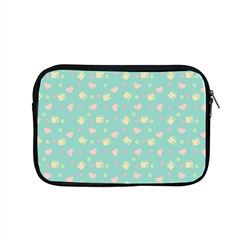 Teal Milk Hearts Apple MacBook Pro 15  Zipper Case