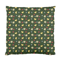 Green Milk Hearts Standard Cushion Case (two Sides) by snowwhitegirl