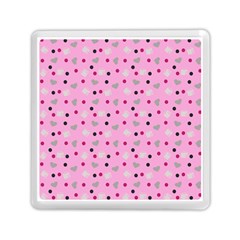 Pink Milk Hearts Memory Card Reader (square)