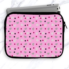 Pink Milk Hearts Apple Ipad 2/3/4 Zipper Cases by snowwhitegirl