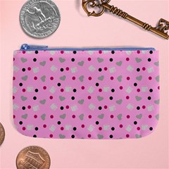 Pink Milk Hearts Large Coin Purse by snowwhitegirl