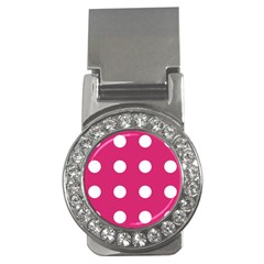 Pink Dot Money Clips (cz)  by snowwhitegirl