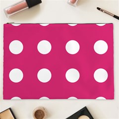 Pink Dot Cosmetic Bag (xxl) by snowwhitegirl