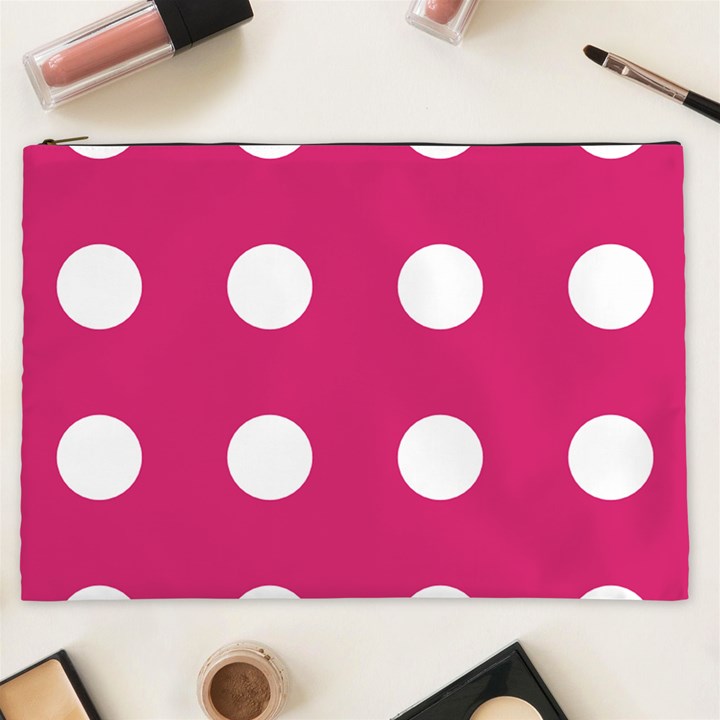 Pink Dot Cosmetic Bag (XXL)