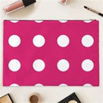 Pink Dot Cosmetic Bag (XXL) Back