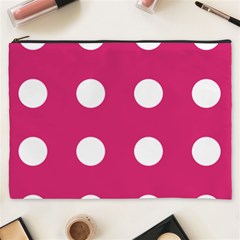 Pink Dot Cosmetic Bag (xxxl) by snowwhitegirl