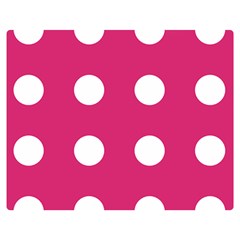 Pink Dot Double Sided Flano Blanket (medium)  by snowwhitegirl