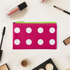 Pink Dot Cosmetic Bag (xs) by snowwhitegirl