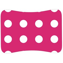 Pink Dot Velour Seat Head Rest Cushion