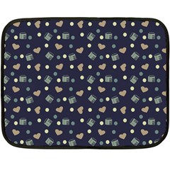 Blue Milk Hearts Fleece Blanket (mini) by snowwhitegirl