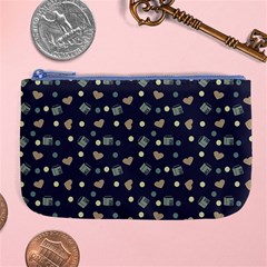 Blue Milk Hearts Large Coin Purse by snowwhitegirl