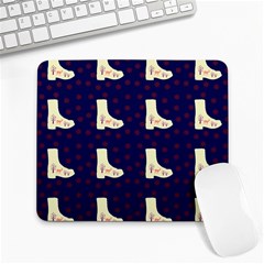 Navy Boots Large Mousepads by snowwhitegirl