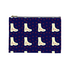 Navy Boots Cosmetic Bag (large) by snowwhitegirl