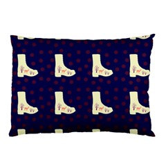 Navy Boots Pillow Case (two Sides) by snowwhitegirl