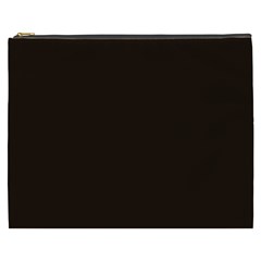 Dark Brown Cosmetic Bag (xxxl) by snowwhitegirl