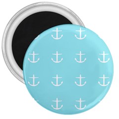 Aqua Anchor 3  Magnets by snowwhitegirl