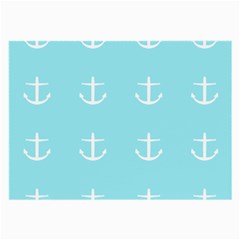 Aqua Anchor Large Glasses Cloth by snowwhitegirl