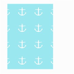 Aqua Anchor Large Garden Flag (two Sides) by snowwhitegirl