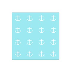 Aqua Anchor Satin Bandana Scarf by snowwhitegirl