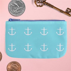 Aqua Anchor Large Coin Purse by snowwhitegirl