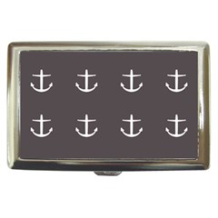 Grey Anchors Cigarette Money Cases by snowwhitegirl