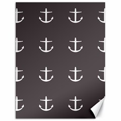 Grey Anchors Canvas 18  X 24   by snowwhitegirl