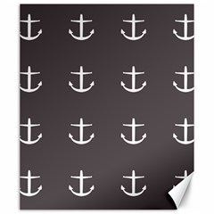 Grey Anchors Canvas 20  X 24   by snowwhitegirl