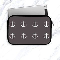 Grey Anchors Apple Ipad Mini Zipper Cases by snowwhitegirl