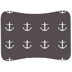 Grey Anchors Velour Seat Head Rest Cushion