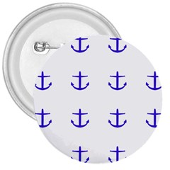 Royal Anchors On White 3  Buttons by snowwhitegirl