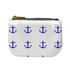 Royal Anchors On White Mini Coin Purses by snowwhitegirl