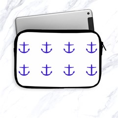 Royal Anchors On White Apple Ipad Mini Zipper Cases by snowwhitegirl