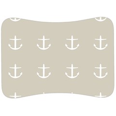 Lt Grey Anchors Velour Seat Head Rest Cushion