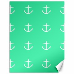 Seafoam Anchors Canvas 12  X 16   by snowwhitegirl