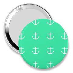 Seafoam Anchors 3  Handbag Mirrors by snowwhitegirl