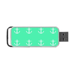 Seafoam Anchors Portable Usb Flash (two Sides) by snowwhitegirl