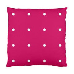 Small Pink Dot Standard Cushion Case (two Sides) by snowwhitegirl