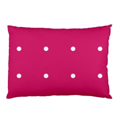 Small Pink Dot Pillow Case by snowwhitegirl