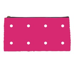 Small Pink Dot Pencil Cases by snowwhitegirl