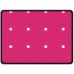 Small Pink Dot Fleece Blanket (large)  by snowwhitegirl