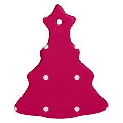 Small Pink Dot Ornament (christmas Tree) 