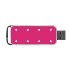 Small Pink Dot Portable Usb Flash (two Sides) by snowwhitegirl