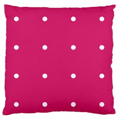 Small Pink Dot Standard Flano Cushion Case (one Side) by snowwhitegirl