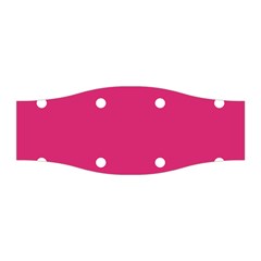 Small Pink Dot Stretchable Headband by snowwhitegirl