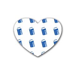 Milk Carton Rubber Coaster (heart)  by snowwhitegirl