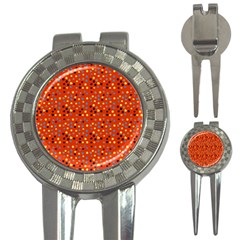 Red Retro Dots 3-in-1 Golf Divots by snowwhitegirl