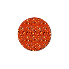 Red Retro Dots Golf Ball Marker by snowwhitegirl