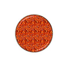 Red Retro Dots Hat Clip Ball Marker by snowwhitegirl